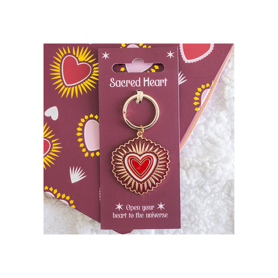 Sacred Heart Keyring. Product image.