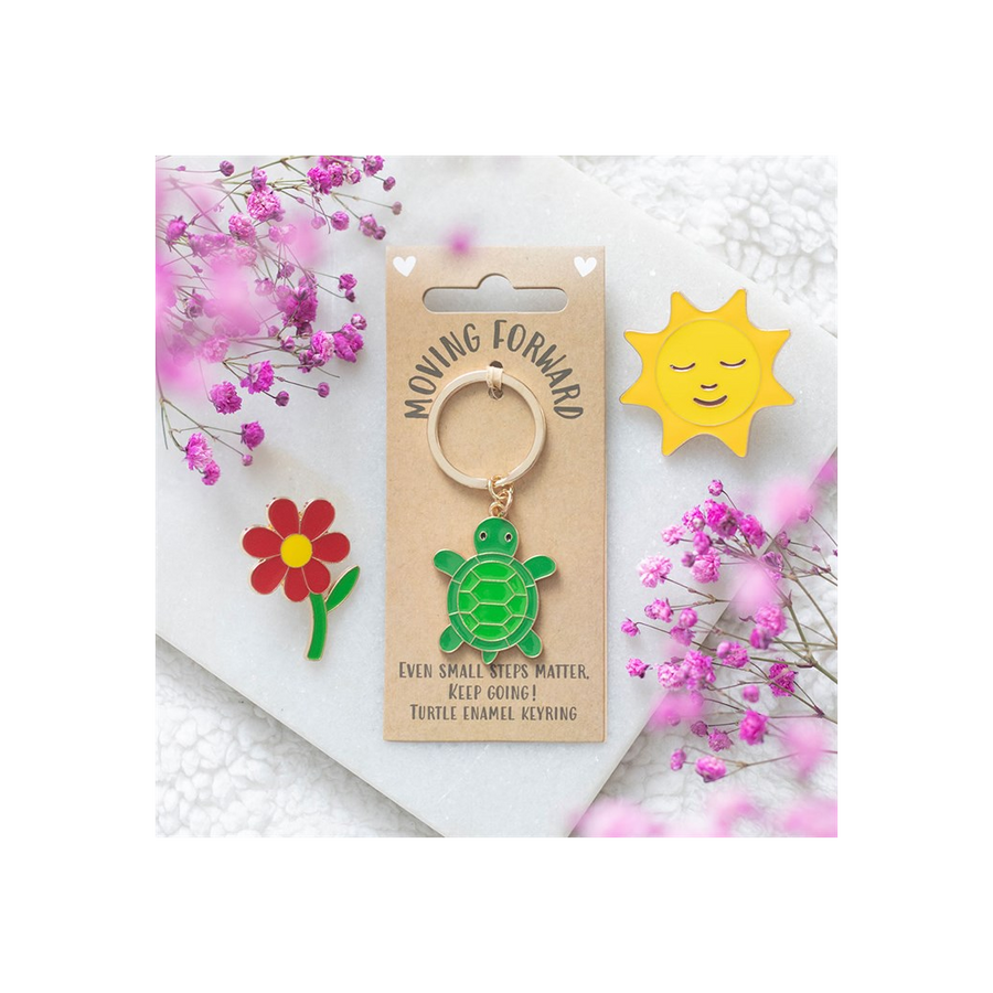 Moving Forward Turtle Keyring