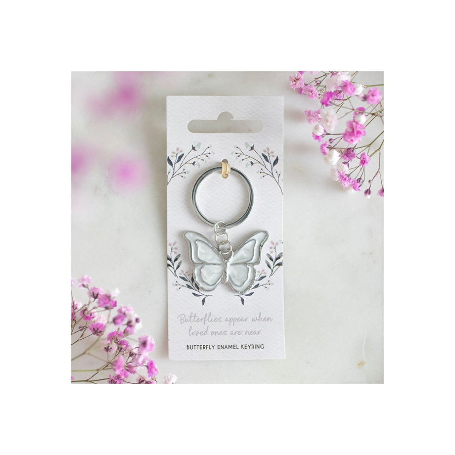 Butterflies Appear Keyring. Product image.