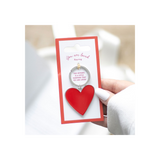 You Are Loved Heart Keyring. Product image.