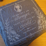 Personalised Bridgerton Inspired Slate Coaster - Pack of 2 image 2