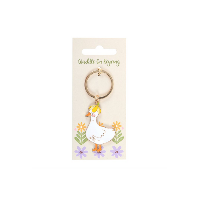 Waddle On Duck Keyring. Product image, view 2.