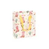 23cm Cowboy Boot Print Gift Bag