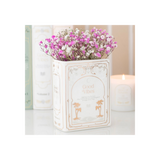 White Book Shaped Vase