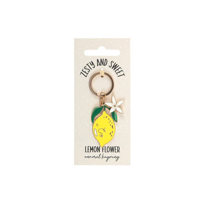 Lemon Flower Keyring