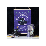 Cute and Creepy Cat Print Lavender Tube Candle