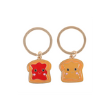 Set of 2 Peanut Butter and Jelly Keyrings