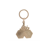 Flaming Dice Keyring
