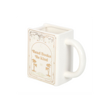 Read Books Be Kind White Book Shaped Mug