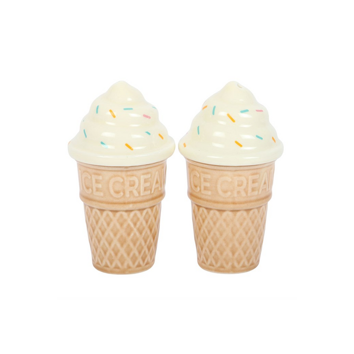 Ice Cream Cone Salt and Pepper Shakers
