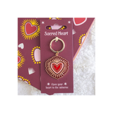 Sacred Heart Keyring. Product image.
