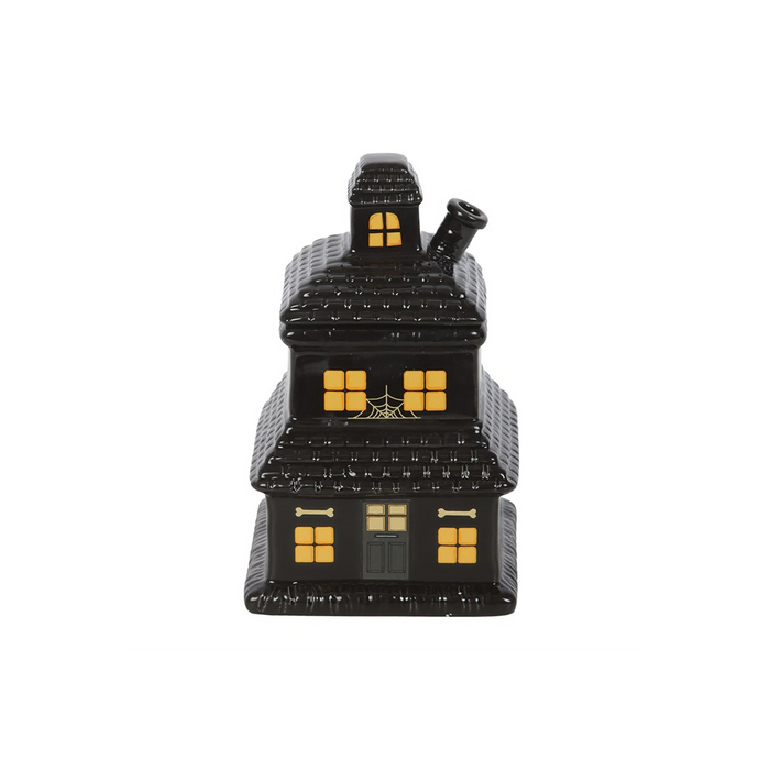 Black Haunted House Oil Burner and Wax Warmer