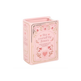 Pink Book Shaped Vase