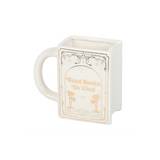 Read Books Be Kind White Book Shaped Mug