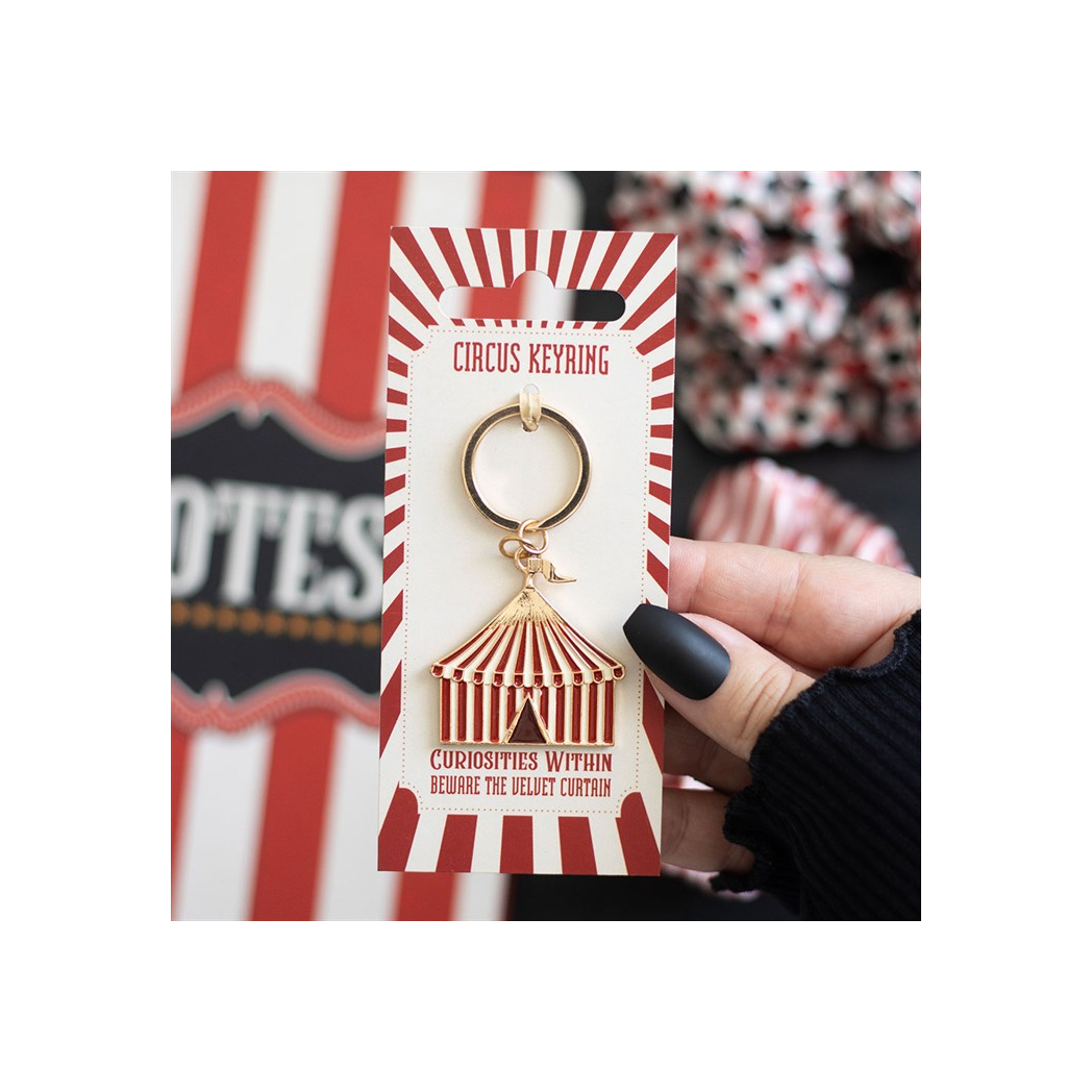 Circus Tent Keyring. Product image.