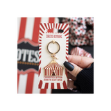Circus Tent Keyring. Product image.