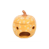 Groovy Floral Pumpkin Oil Burner