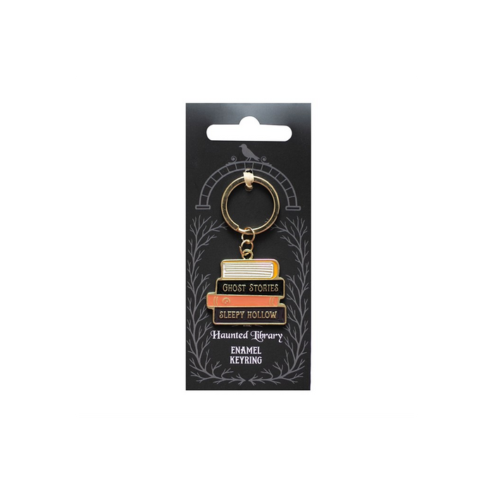 The Haunted Library Book Stack Keyring