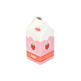 Strawberry Milk Carton Flower Vase