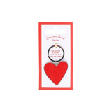 You Are Loved Heart Keyring. Product image, view 2.