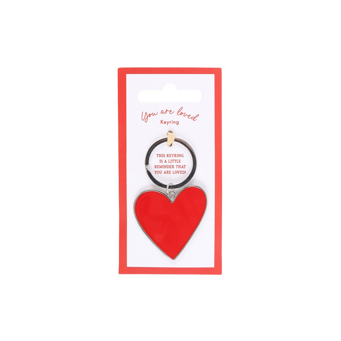 You Are Loved Heart Keyring. Product image, view 2.
