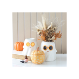Groovy Floral Pumpkin Oil Burner