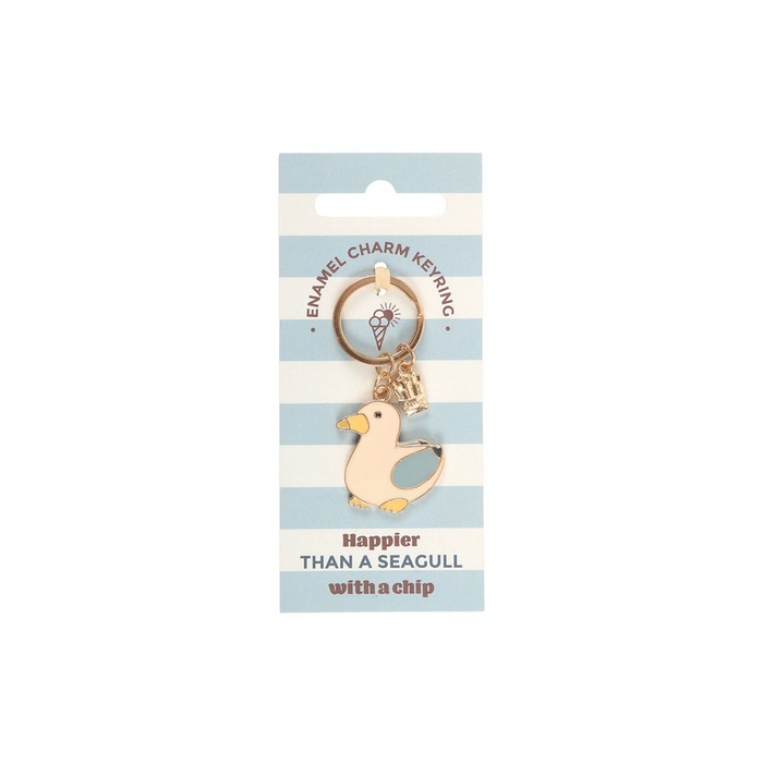 Seagull and Chips Keyring