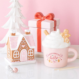 Pink Gingerbread House Incense Cone Burner