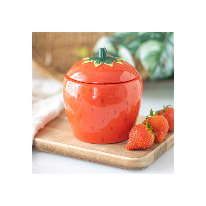 Strawberry Shaped Candle Jar