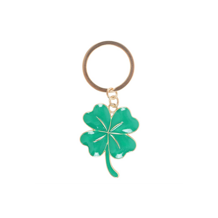 Lucky Four-Leaf Clover Keyring