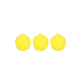 Set of 3 Lemon Shaped Candles