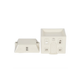 White Ceramic House Oil Burner