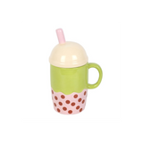 Kawaii Bubble Tea Lidded Mug