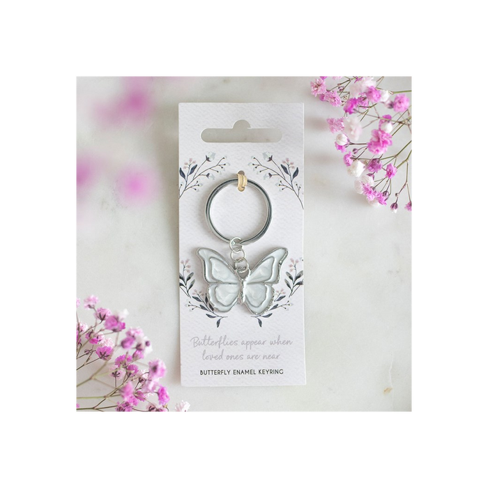 Butterflies Appear Keyring. Product image.