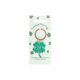 Lucky Four-Leaf Clover Keyring