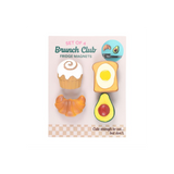 Brunch Club Fridge Magnet Set
