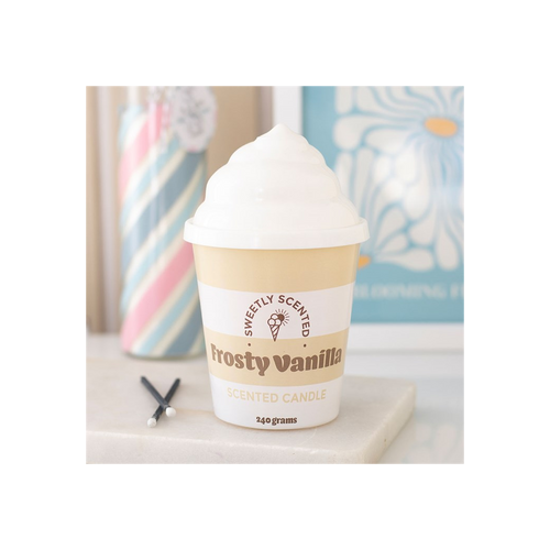 Frosty Vanilla Ice Cream Scented Candle