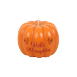 Hello Pumpkin Shaped Candle