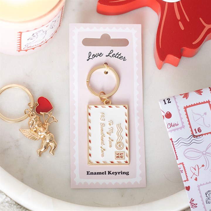 Love Letter Keyring. Product image.