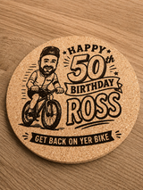 Personalised Cork Coasters Pack of 10 image 0