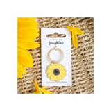 You Are My Sunshine Sunflower Keyring. Product image.