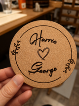 Personalised Cork Coasters Pack of 10 image 4