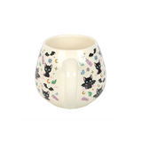 Cute and Creepy Cat Print Rounded Mug
