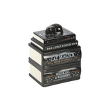 Black Cat Book Stack Oil Burner with Cat