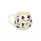 Cute and Creepy Cat Print Rounded Mug