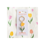 Yellow Tulip Keyring