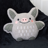 Cute Bat Boucle Cushion