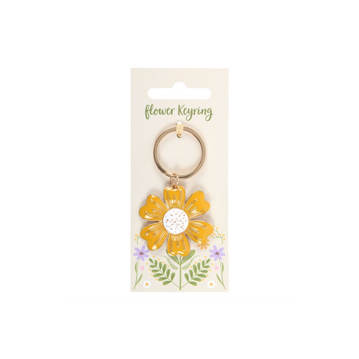 Yellow Daisy Keyring