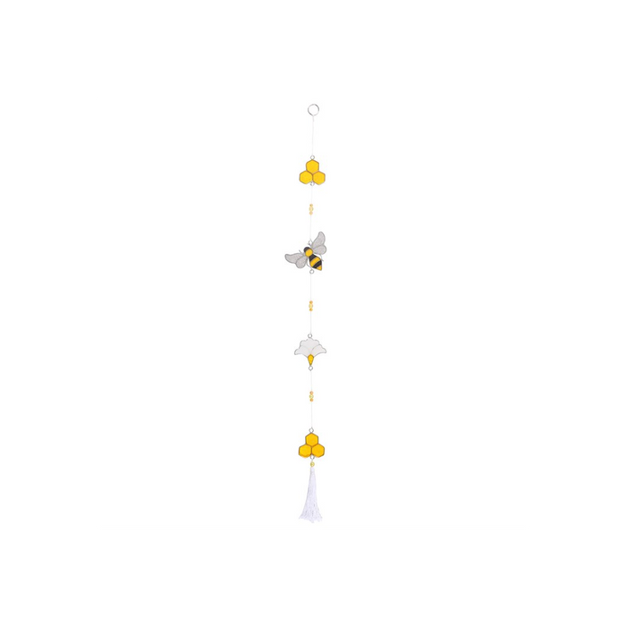 String of Bee and Honeycomb Suncatchers