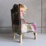 Limited Edition Liberty Patchwork 1:12 Scale Dollhouse Armchair – Miniature Wingback Chair image 5